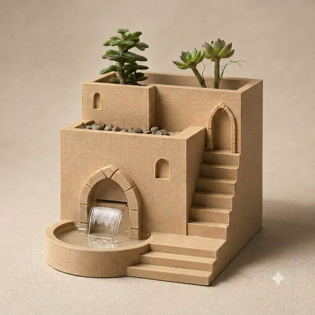 Modello 3D - Vaso Santorini