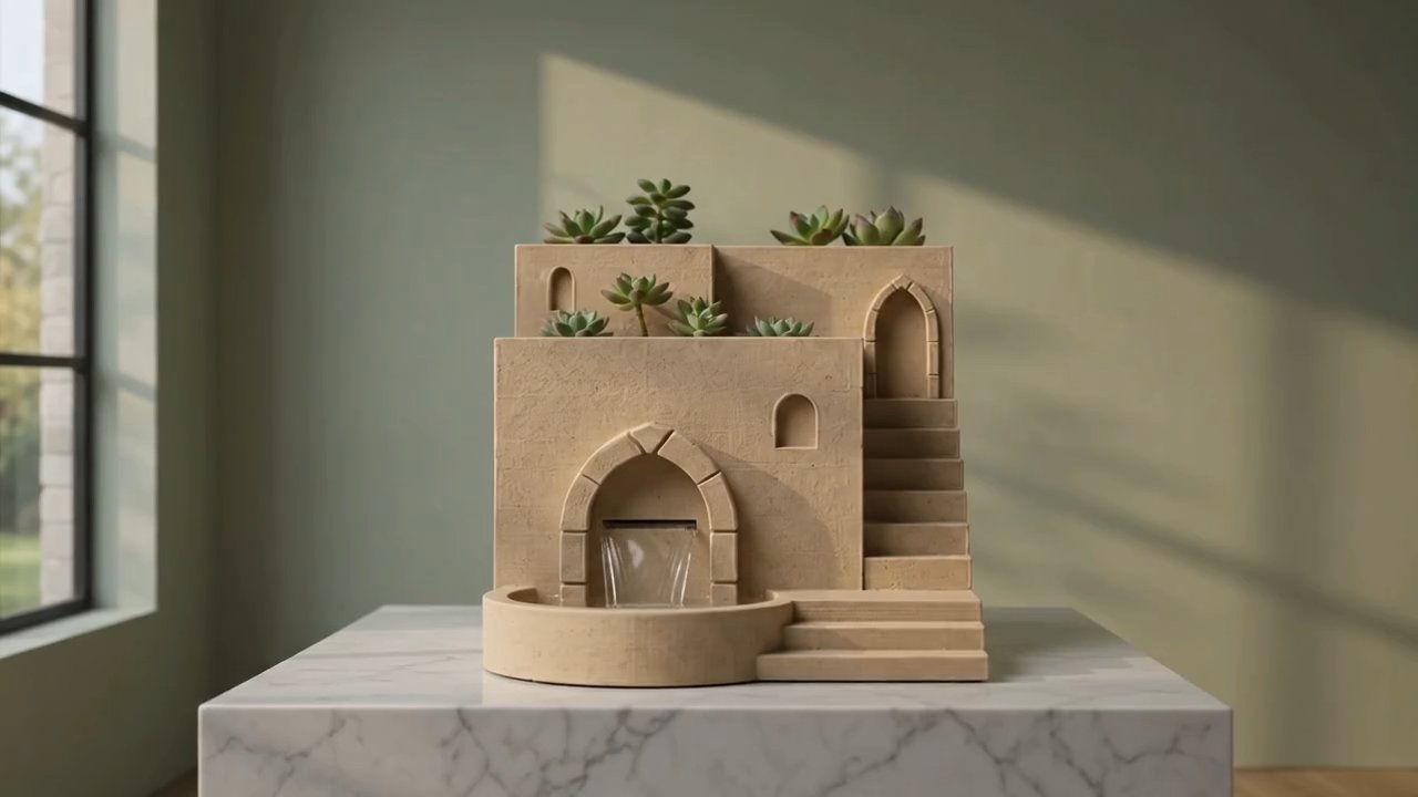 Modello 3D - Vaso Santorini